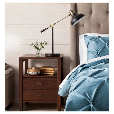  Crosby Schoolhouse Desk Lamp Black - Threshold™: Adjustable Stand, ETL Listed, Metal Shade, No Assembly Required