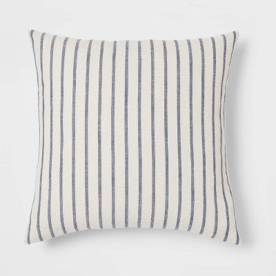  Oversized Cotton Striped Square Throw Pillow - Threshold™