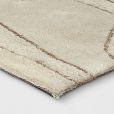  5'x7' Textured Knitted Area Rug Ivory - Threshold™