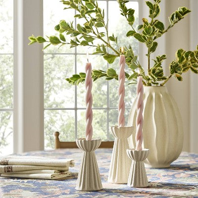  4pk Taper Set Light Pink Twist - Threshold™ Designed With Studio McGee