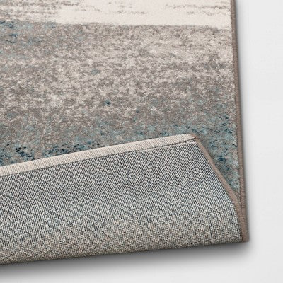 Abstract Watercolor Rug Blue - Threshold™