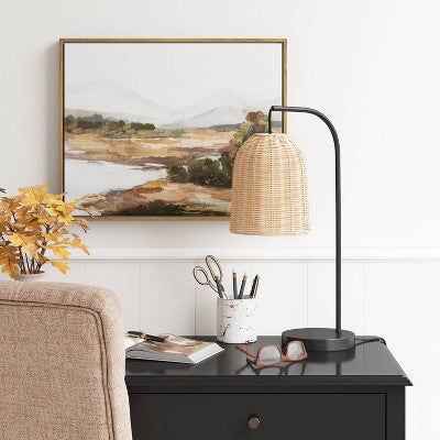  Addison Rattan Table Lamp Brown - Threshold™