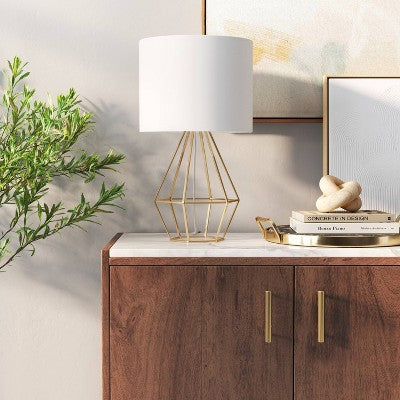  Large Geo Table Lamp Brass - Threshold™