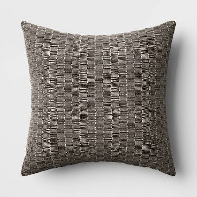  Oversized Textural Woven Square Throw Pillow - Threshold™