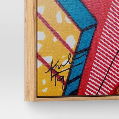  30" X 30" Pattern Portrait By Adekunle Adeleke Framed Wall Canvas - Threshold™