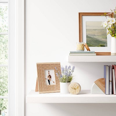  Wood Matted Wall Frame Midtone Woodgrain - Threshold™
