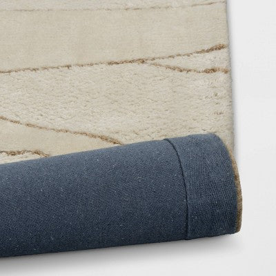  5'x7' Textured Knitted Area Rug Ivory - Threshold™