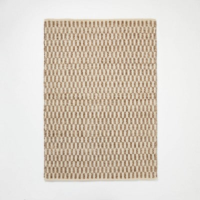  Checkered Stripe Rug Brown - Threshold™ Designed With Studio McGee