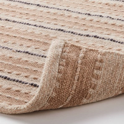  Striped/Clipped Yarn Rug Beige - Threshold™ Designed With Studio McGee