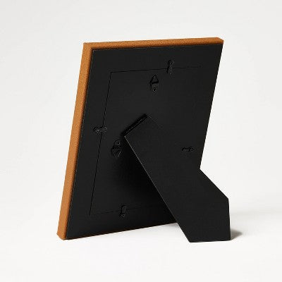  5"x7" Shagreen Wrapped Single Image Table Frame Toasted Almond - Threshold™ Designed With Studio McGee: Modern MDF, Easel Back
