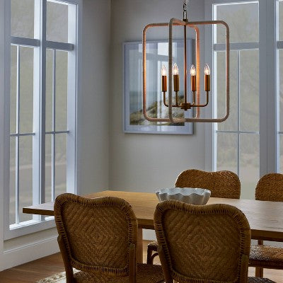  Rattan Lantern Ceiling Pendant Brass - Threshold™ Designed With Studio McGee