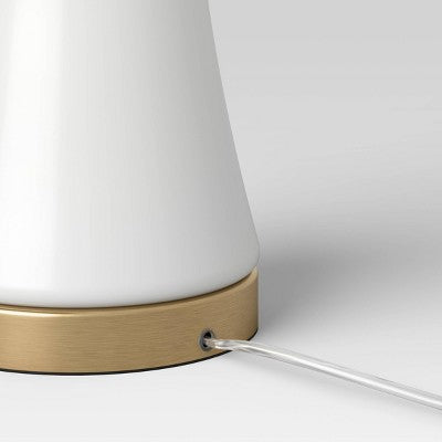  Small Opal Glass Lamp Base White - Threshold™