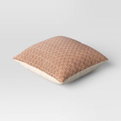  Oversized Textural Woven Square Throw Pillow - Threshold™