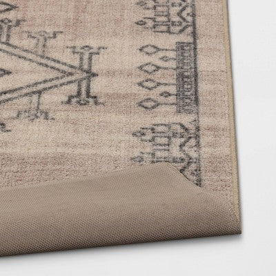  Hancock Distressed Center Motif Rug Beige - Threshold™