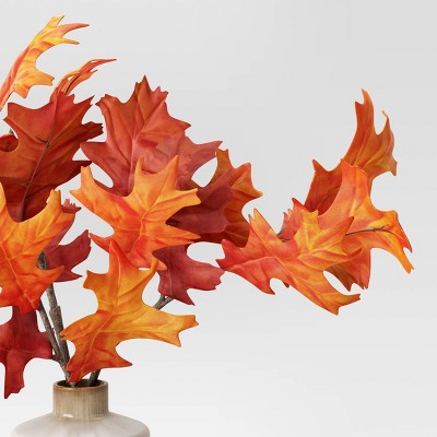  Oak Leaf Arrangement In Ceramic Pot - Threshold™