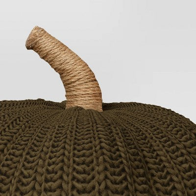  Knit Pumpkin With Jute Stem Novelty Throw Pillow - Threshold™
