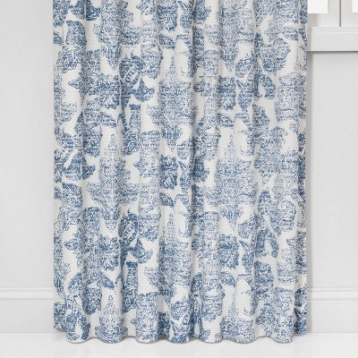  1pc Light Filtering Charade Floral Window Curtain Panel - Threshold™