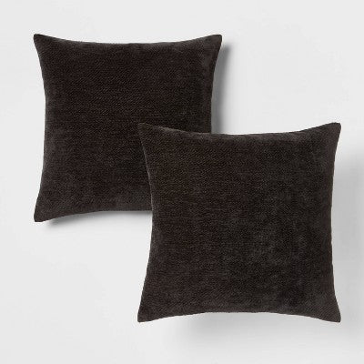  2pk Chenille Square Throw Pillows - Threshold™