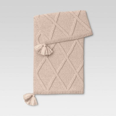  Chunky Diamond Knit Throw Blanket - Threshold™
