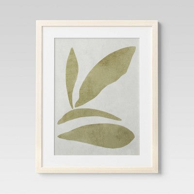 (Set Of 2) 16" X 20" Leaf Framed Wall Art Set Natural - Threshold™