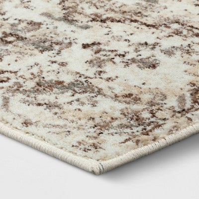  Stanfield Companion Distressed Scroll Area Rug Cream - Threshold™