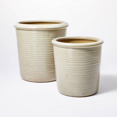  Small Ceramic Reactive Glaze Planter - Threshold™ Designed With Studio McGee