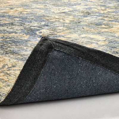  7'x10' Woven Floral Distressed Rug Blue - Threshold™ Designed With Studio McGee