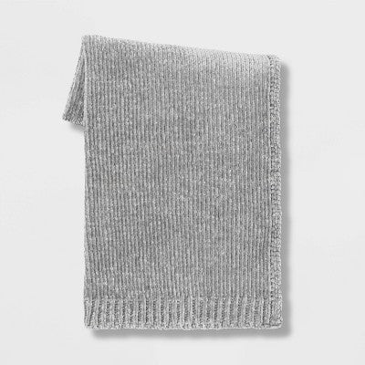  50"x60" Shiny Chenille Throw Blanket - Threshold™