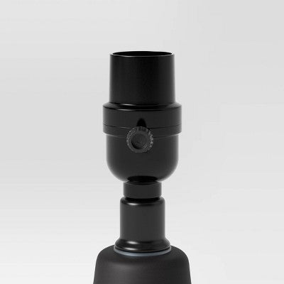  Small Textured Ceramic Lamp Base Black - Threshold™