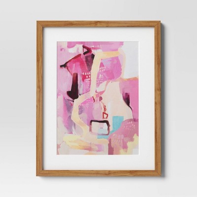  (Set Of 2) 16" X 20" Painterly Collage Framed Wall Canvases - Threshold™