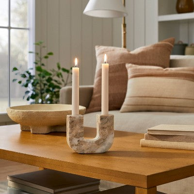  Marble Taper Candle Holder - Threshold™ Designed With Studio McGee