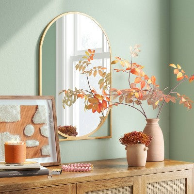  20" X 30" Decorative Wall Mirror Gold - Threshold™