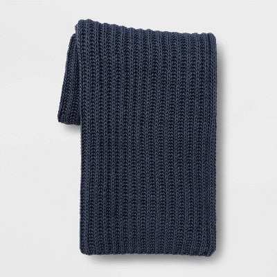  Chunky Knit Reversible Throw Blanket - Threshold™