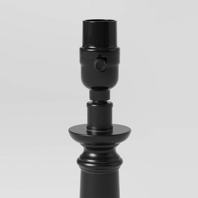  Column Small Lamp Base Black - Threshold