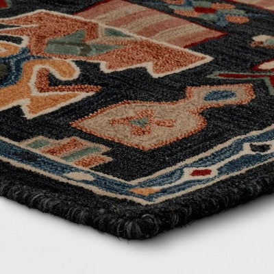  2'x3' Global Wool Accent Rug Blue - Threshold™