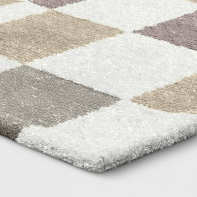  Checkered Woven Flatweave Area Rug White - Threshold™