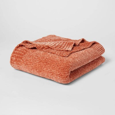  60"x80" Velvet Chenille Bed Throw - Threshold™