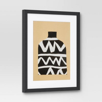  (Set Of 2) 16" X 20" Vase Set I And II Framed Decorative Wall Art Set With Mat - Threshold™