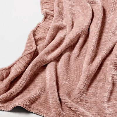  50"x60" Shiny Chenille Throw Blanket - Threshold™