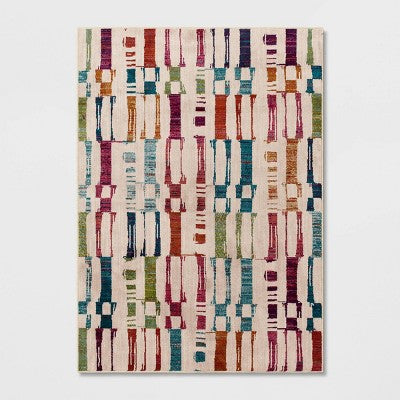  Modern Irregular Checkered Rug - Threshold™