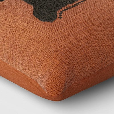  Oversize Boo Tufted Woven Cotton Lumbar Halloween Throw Pillow - Threshold™
