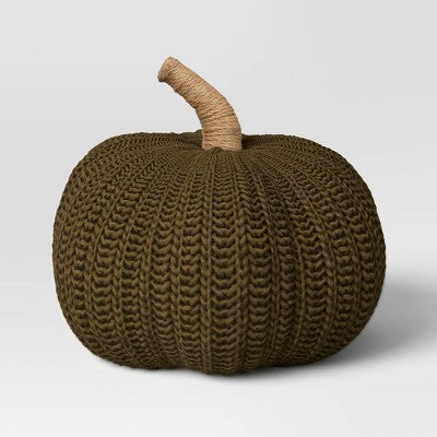  Knit Pumpkin With Jute Stem Novelty Throw Pillow - Threshold™