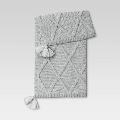  Chunky Diamond Knit Throw Blanket - Threshold™