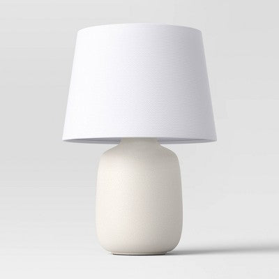  Linen Drum Lamp Shade White - Threshold