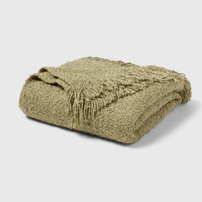  Fringed Boucle Bed Throw - Threshold™