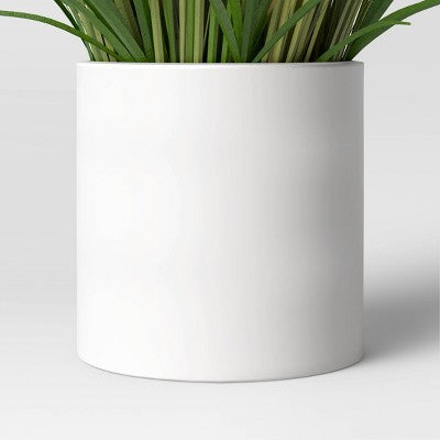  25" X 15" Artificial Onion Grass Arrangement In Ceramic Pot - Threshold™