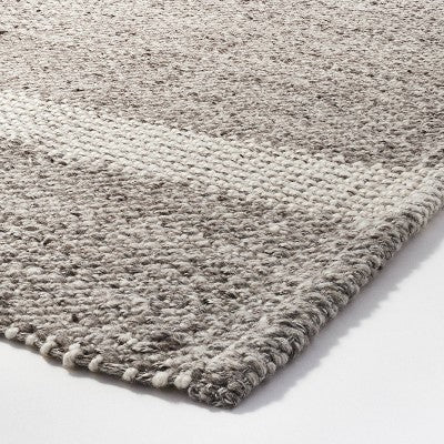  7'x10' Wellsville Handloom Flatweave Stripe Rug Gray - Threshold™ Designed With Studio McGee