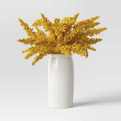  Goldenrod Artificial Plant Arrangement In Ceramic Pot - Threshold™