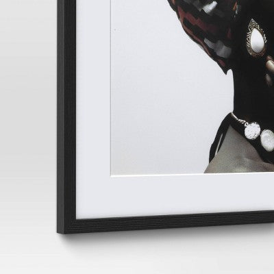  24" X 30" 2pc Cultural Framed Wall Posters - Threshold™: Modern Art Lithograph, Black Frame