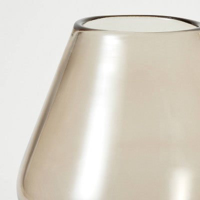  Pedestal Smoky Glass Vase - Threshold™ Designed With Studio McGee